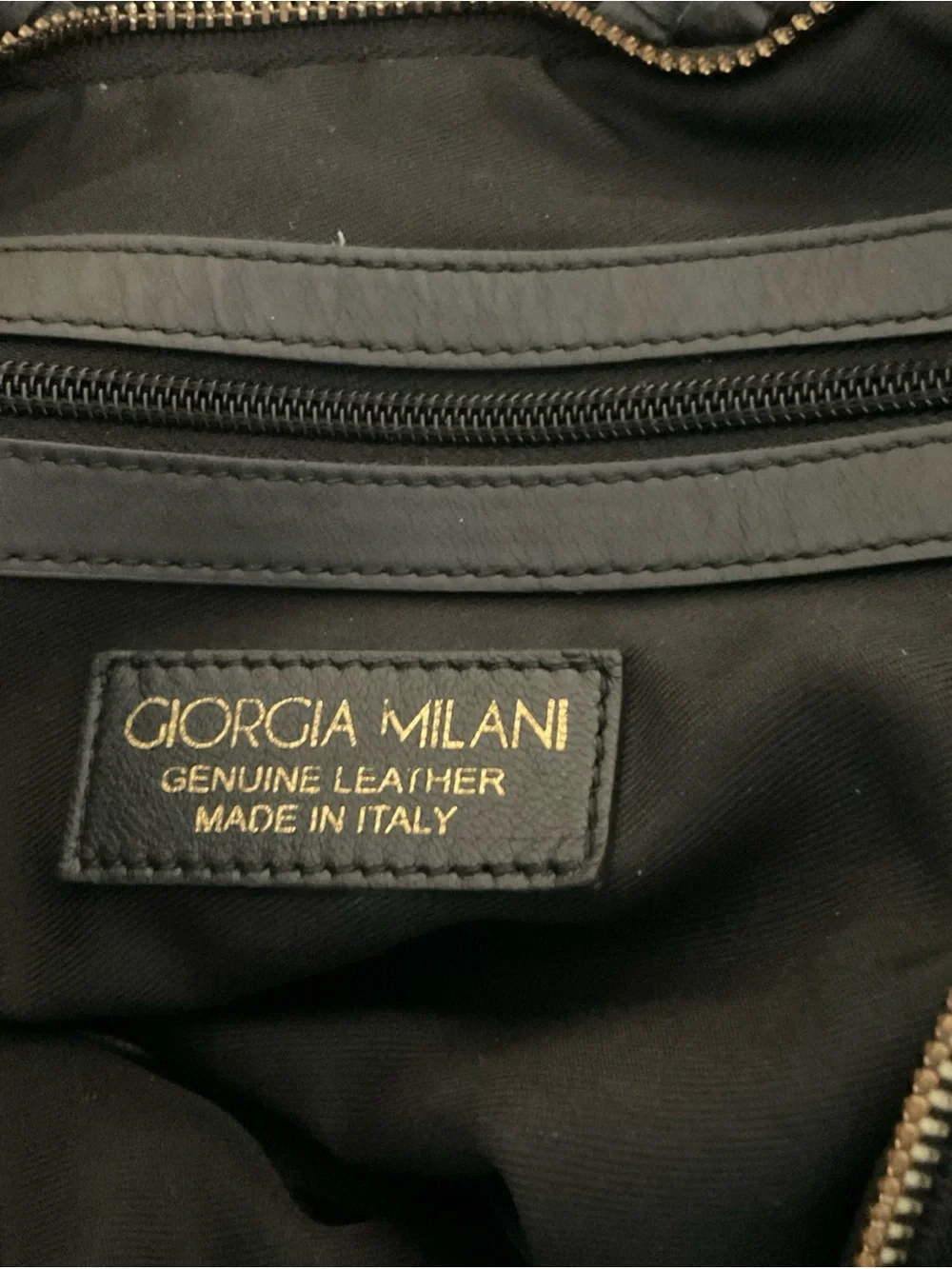 Giorgio Milani Italian Black Woven Leather Purse Bag   Beautiful Leather